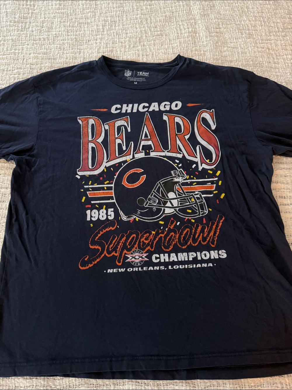 Chicago Bears Navy Short Sleeve Super Bowl Graphic Tee